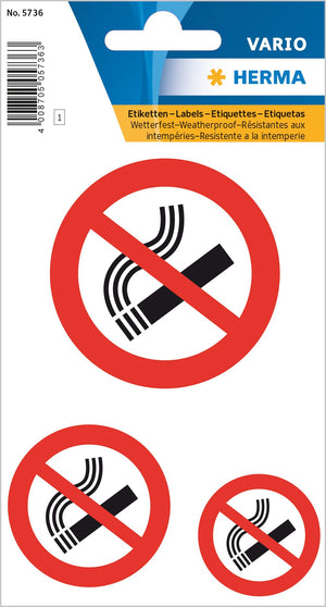 HERMA 15457 Werbung ja bitte Aufkleber wetterfest, 3 Stück, 79 x 34 mm, selbstklebend, groß, kostenlose Zeitungen und Reklame im Briefkasten erwünscht Etiketten Schild aus langlebiger Folie, weiß