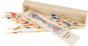 HENBRANDT Mikado Stäbchen, Holzkiste mit 41-Teilig, 19cm Pickup Sticks Familienspiele Tischplatte Brettspiel Holzspielzeug für Kinder und Erwachsene