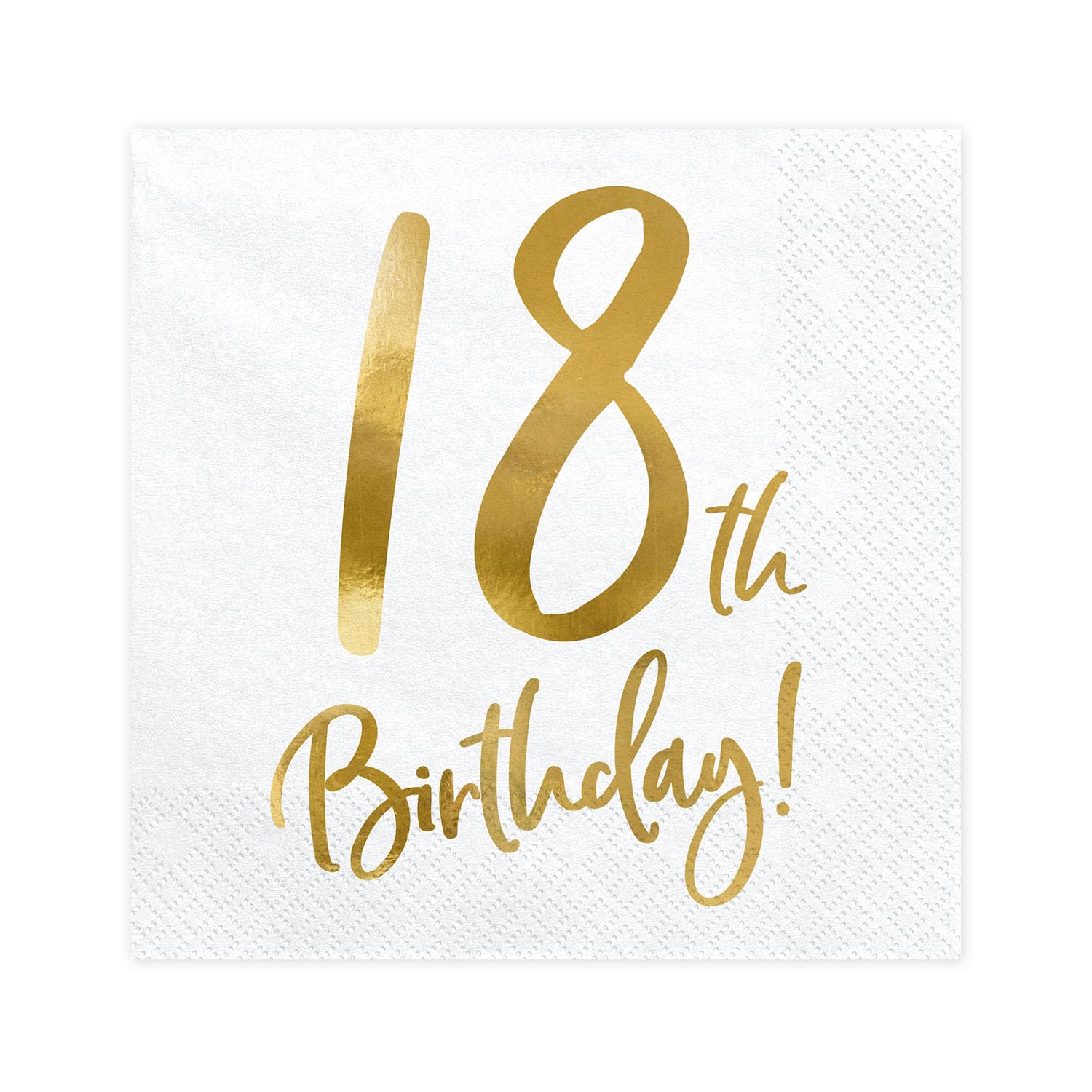 PartyDeco Servietten Birthday Gold 30th. 33x33cm/20St.
