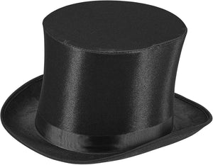 W WIDMANN MILANO Party Fashion 75717 - Zylinder aus Satin, Kopfbedeckung, Kostümaccessoire, Karneval