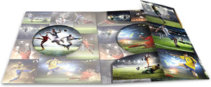 HERMA Sammelmappe A4 Fussball, Kinder Eckspanner-Mappe aus Kunststoff mit Sport Motiv, Gummizug, Innenklappen und Innendruck für Jungen und Mädchen