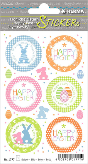 HERMA 3686 Aufkleber Ostereier Küken Bunt klein, 57 Stück, Ostern Sticker mit Ostermotiven, Happy Easter Etiketten für Ostergeschenke Osterdeko Scrapbooking Dekoration Geschenk Briefe DIY Basteln