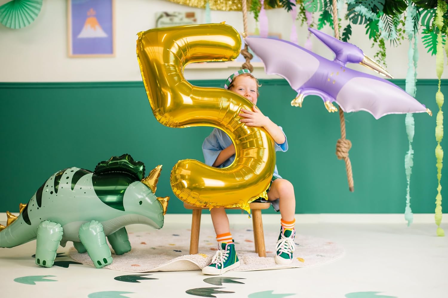Shape Folienballon "Dinosaurier Pterodactyl" | 120 x 62 cm