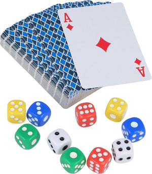 HENBRANDT Sechsseitiges Würfelset Farbiges Würfelspiel (D6) 10er-Pack