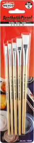 Meyco Synthetikpinsel im 5er Set Gr. 2-4 - 6-8 - 10