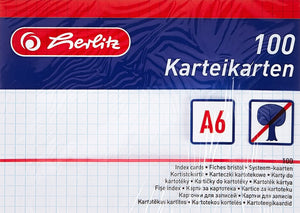 herlitz Karteikarten A6