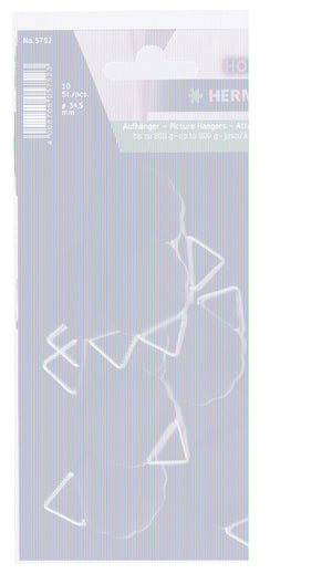 HERMA Bildaufhänger zum Kleben weiß groß, 6 Stück, Ø 55 mm, selbstklebend, Drahtseil Bildaufhängung ohne Bohren für die Wand, starke Papier Draht Aufhänger für Bilder Bilderrahmen bis 1200 g