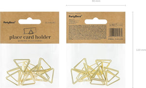 PartyDeco PCH3-2-019 Kartenhalter, Gold