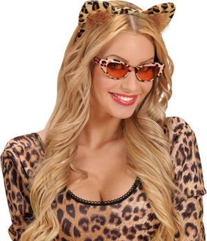 W WIDMANN MILANO Party Fashion 2323L - Haarreif Leopardenohren, Accessoire, Haarschmuck, Kopfschmuck, Karneval, Fasching, Mottoparty