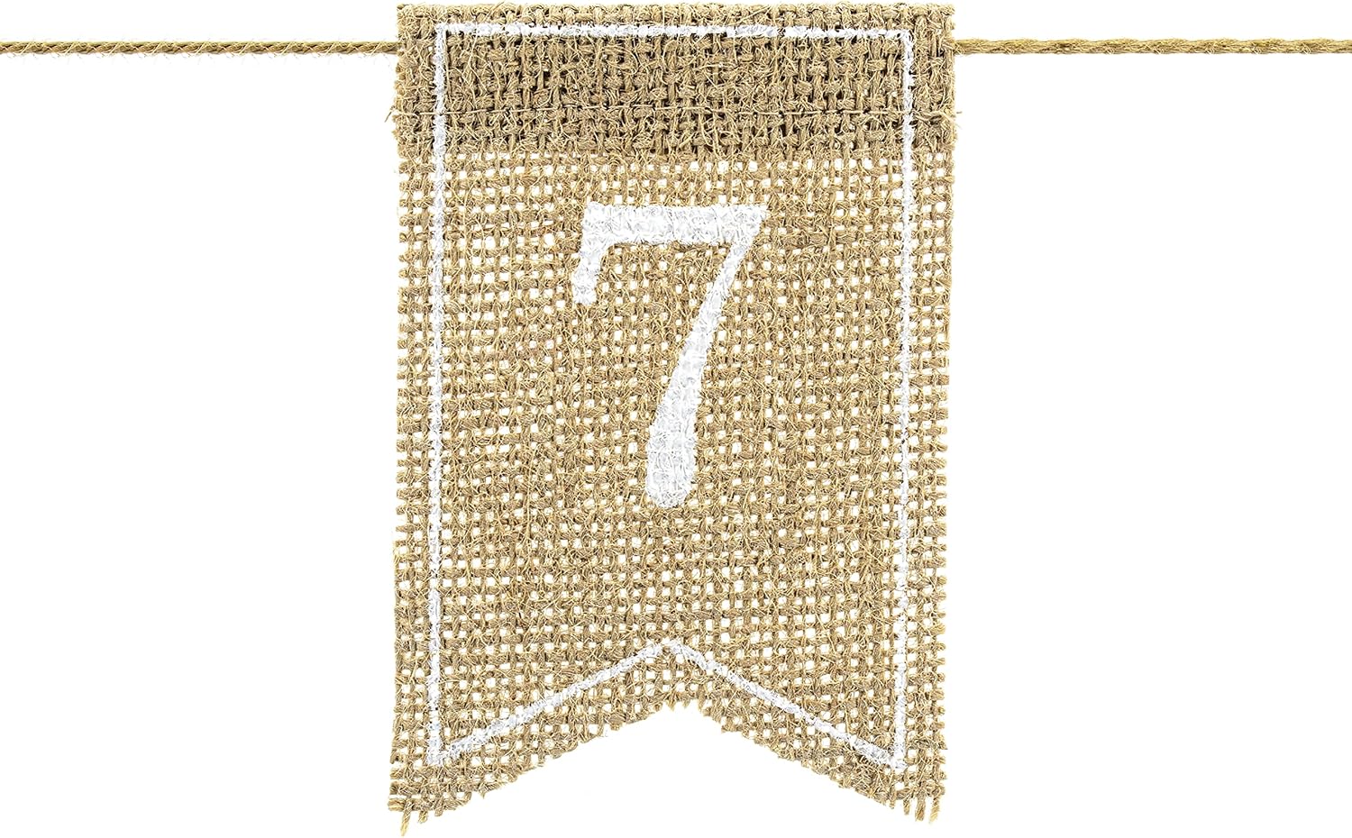 PartyDeco Satz von Jute Tabelle Zahlen Sitzplan Dekoration nummeriert Plaques Visitenkarten hölzerne Hochzeit Zahlen Weihnachten für Restaurant Dekoration Boho Rustikal