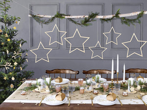 PartyDeco Stabkerzen 24cm x 10 Stück - Leuchterkerzen Tafelkerzen Spitzkerzen für Geburtstag Hochzeit Party - Weihnachtskerzen Adventskerzen - Weiß Matt