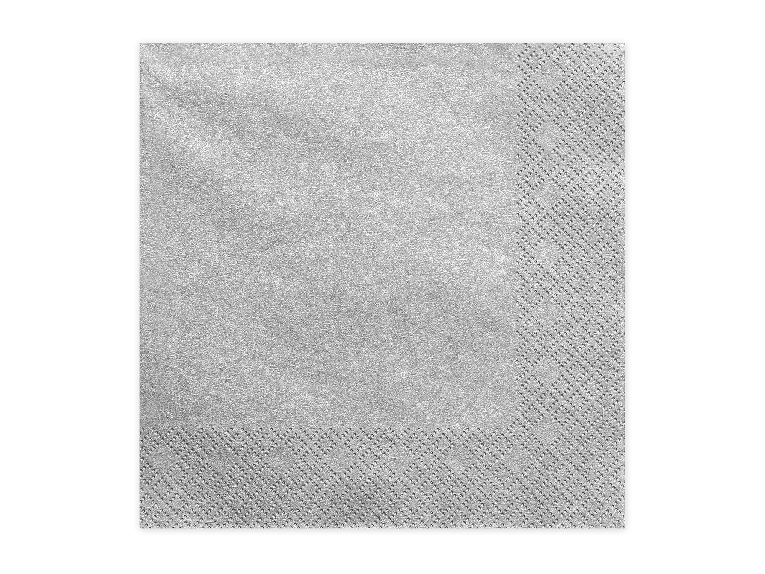 20 Servietten 33x33cm Gold Metallic // Deko Napkins Ornament Tischdeko Hochzeit Kommunion